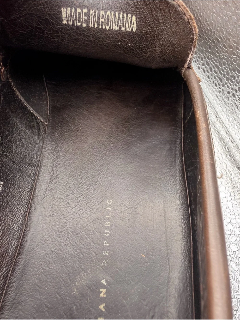 Banana Republic Dark Brown Leather Slip-On Loafers